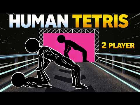 8 MIN 🔥 HUMAN TETRIS CO-OP x 2 Player | Immersive Interactive Warm Up | Full HD
