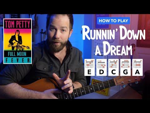 How to Play "Runnin' Down a Dream" by Tom Petty • Guitar Lesson with Intro Tab, Chords, & Strumming