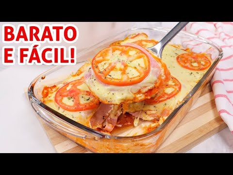 Torta de Pão de Forma Simples de Queijo com Presunto: Uma Receita Rápida e Deliciosa