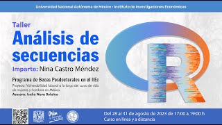 Introducción al lenguaje R y su uso para el análisis de secuencias 28 ago 23