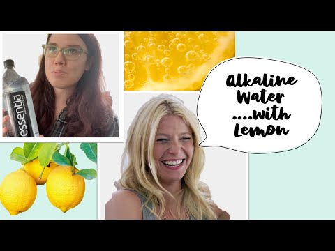 alkaline water ...with lemon