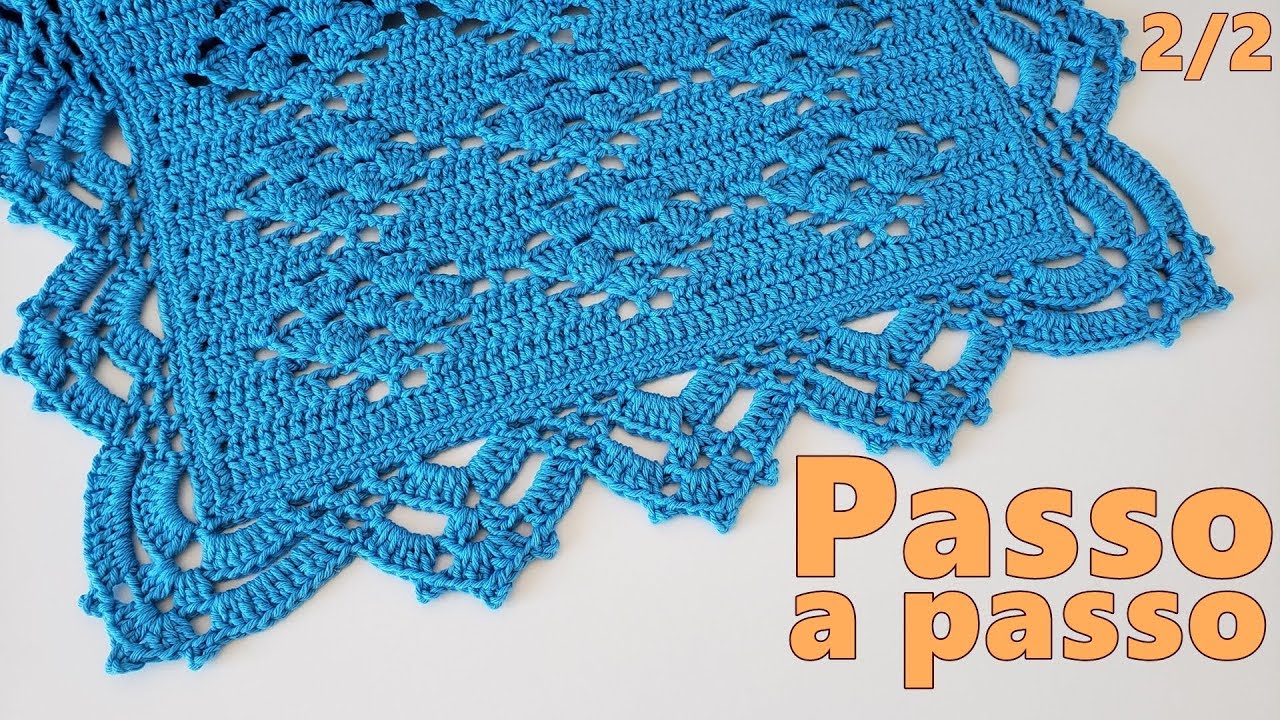 Bico de acabamento para tapetes de crochê