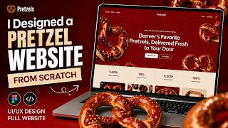 I Made a Pretzel Website Look Expensive 🥨 | Web Design Showcase