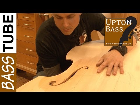 Upton Bass: Carving F-Holes on a Mittenwald Model Double Bass