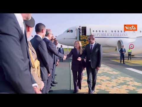 Giorgia Meloni arriva ad Addis Adeba per il vertice Italia Africa