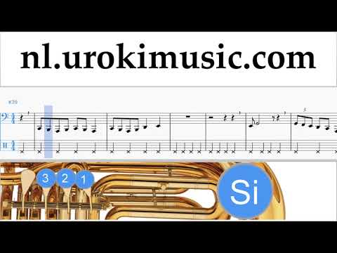 Tuba Leren Spelen Dua Lipa - New Rules Tablatura Deel#2 um-i799