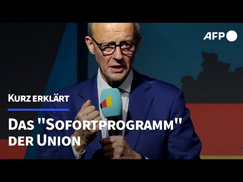 Video Thumbnail: Kurz erklärt: Das "Sofortprogramm" der Union | AFP