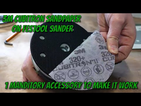 Don't kill your FESTOOL sander: How to use 3M Cubitron mesh sandpaper with your FESTOOL sander