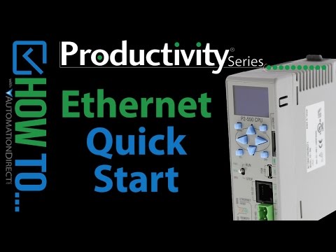 Productivity Series PLC Connect Via Ethernet from AutomationDirect