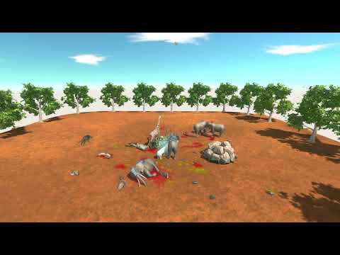 animal revolt battle simulator | modern mammals vs giant invertebrates | funny momments #108 | 🦋💟🥳