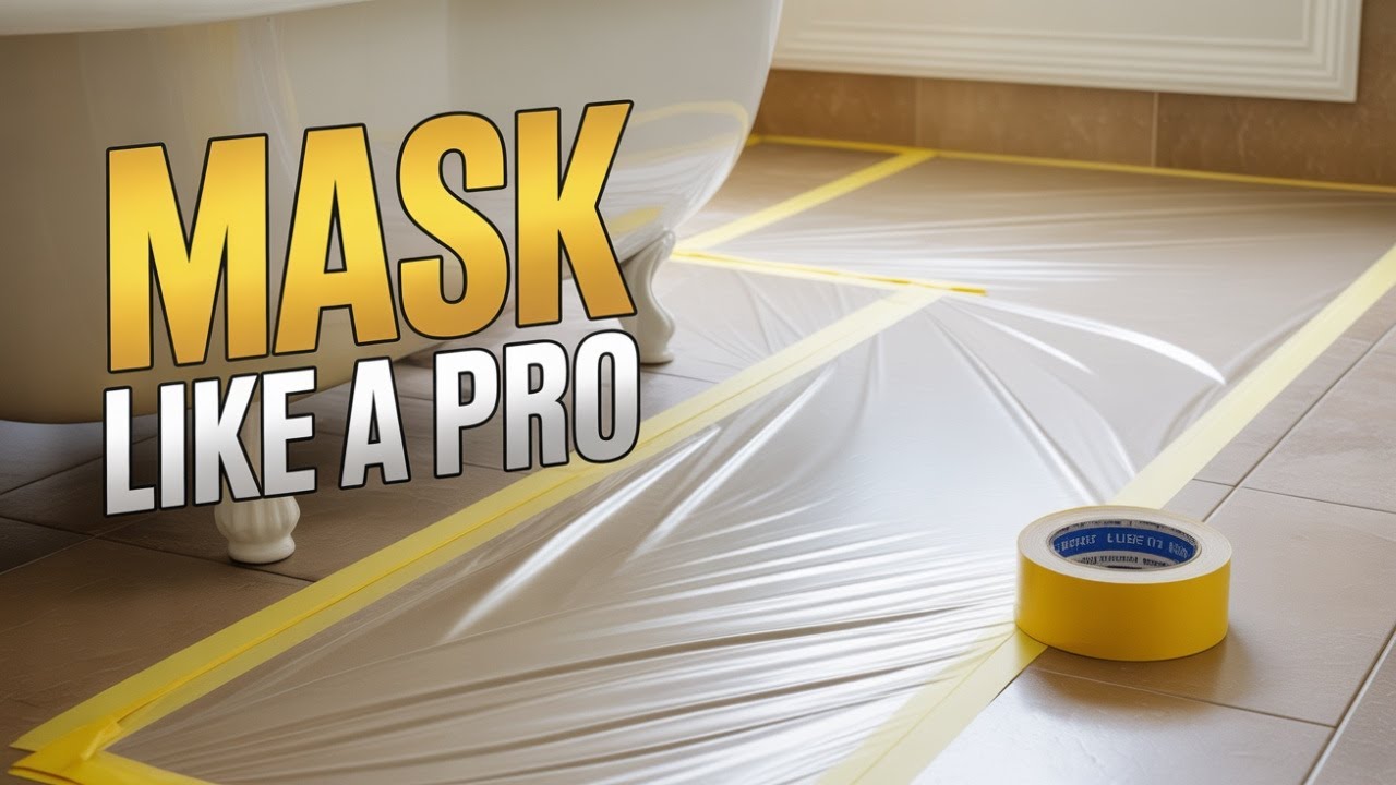 Avoid a Mess! Perfect Floor Masking for DIY Tub Refinishing