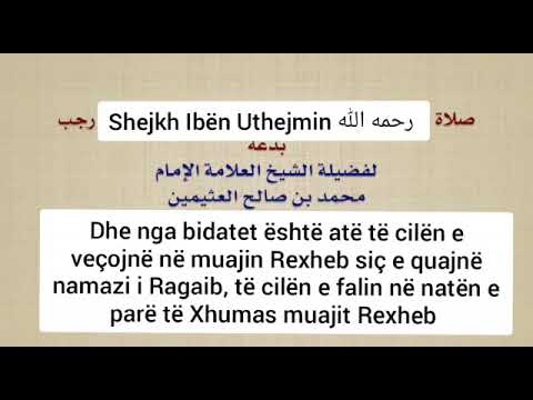 "Bidatet në muajin Rexheb"