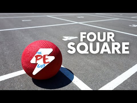 How to play 4 square | original | The PE Guy