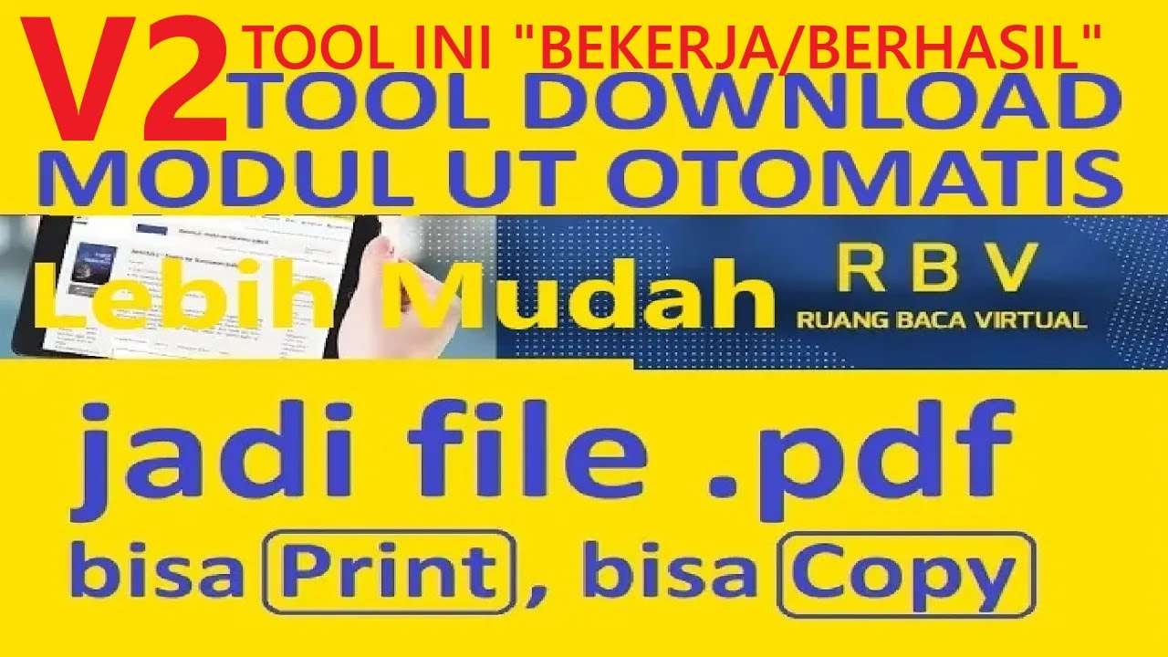 V2 RBV UT Downloader - Successfully Download UT e-book Teaching Material Modules Automatically - ...