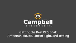 getting the best rf signal: antenna gain, db, line of sight, and testing