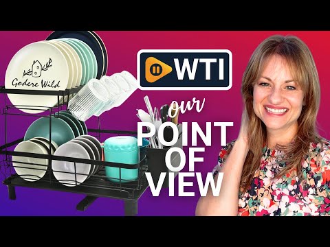 Iron 2-Tier Dish Drying Rack - Large Capacity - WTI product video review
