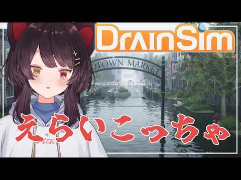 【DrainSim】発売されてすぐ買ったままだったゲーム、水を抜くゲーム？【戌亥とこ/にじさんじ】
