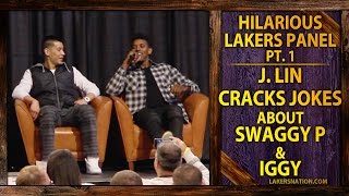 Hilarious Lakers Panel (Pt. 1): Jeremy Lin Cracking Jokes About Nick Young And Iggy