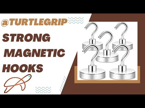 TurtleGrip Neodymium Strong Magnetic Hooks