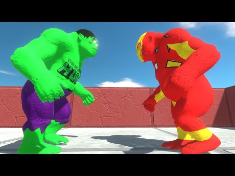 IRONMAN GORO VS HULK GORO | MONTAIN DEATH RUN - ANIMAL REVOLT BATTLE SIMULATOR || dino toys