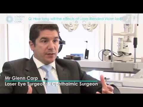 How long will the effects of Laser Blended Vision last?