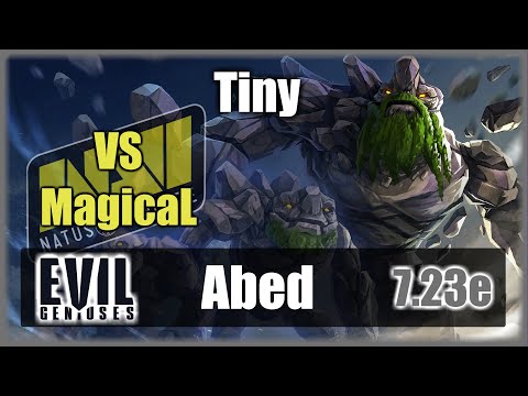 Abed - Tiny SAFELANE Hard HC | vs NA`VI.MagicaL play Puck MIDLANE | Wipe | 7.23e