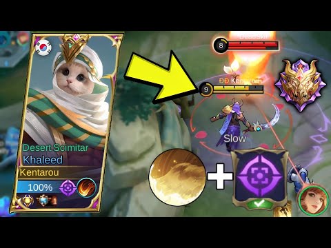 HOW TO ONE SHOT GUINEVERE IN JUST 3 SECONDS!? KHALEED ALL DAMAGE BUILD + ASSASSIN EMBLEM IS BROKEN 🥶