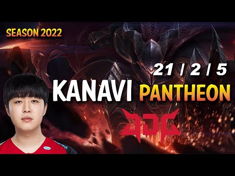 JDG Kanavi PANTHEON vs GRAVES Jungle - KR Ranked