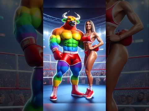 Rainbow Ox 🆚 Wild Boar 😱💥 Revenge Of Ox 😭#viralvideo #shorts #trending #boxingai #viral #aiviral