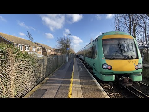 Class 171 departing Pevensey & Westham - 21/1/2023