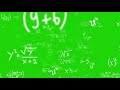 Math Background Green Screen