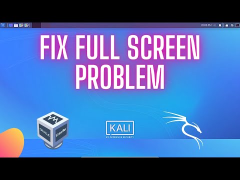 Enable FULLSCREEN Kali Linux in VIRTUAL BOX | Fix Full Screen VirtualBox problem | 2020