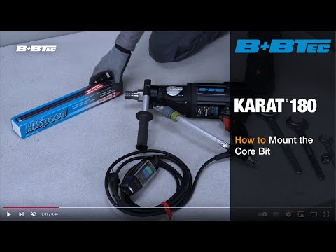 Hoe monteer je een kernboor?