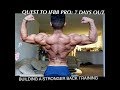 QUEST TO IFBB PRO : 7 DAYS OUT JR. NATIONALS | BUILDING A STRONGER BACK TRAINING