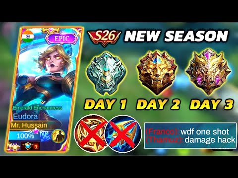 BEST EUDORA STRATEGY AND BUILD TO RANK UP FASTER | EPIC TO MYTHIC REAL QUICK | Mlbb