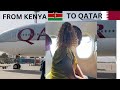 Flight From Kenya To Doha Qatar Flying Qatar Airways A350 900 Economy Experience