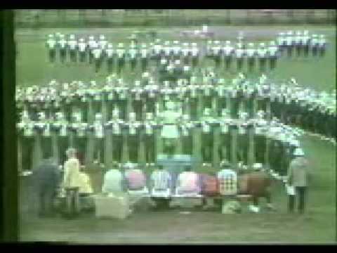 Salem High School Marching Band and Colorguard halftime Show 1978