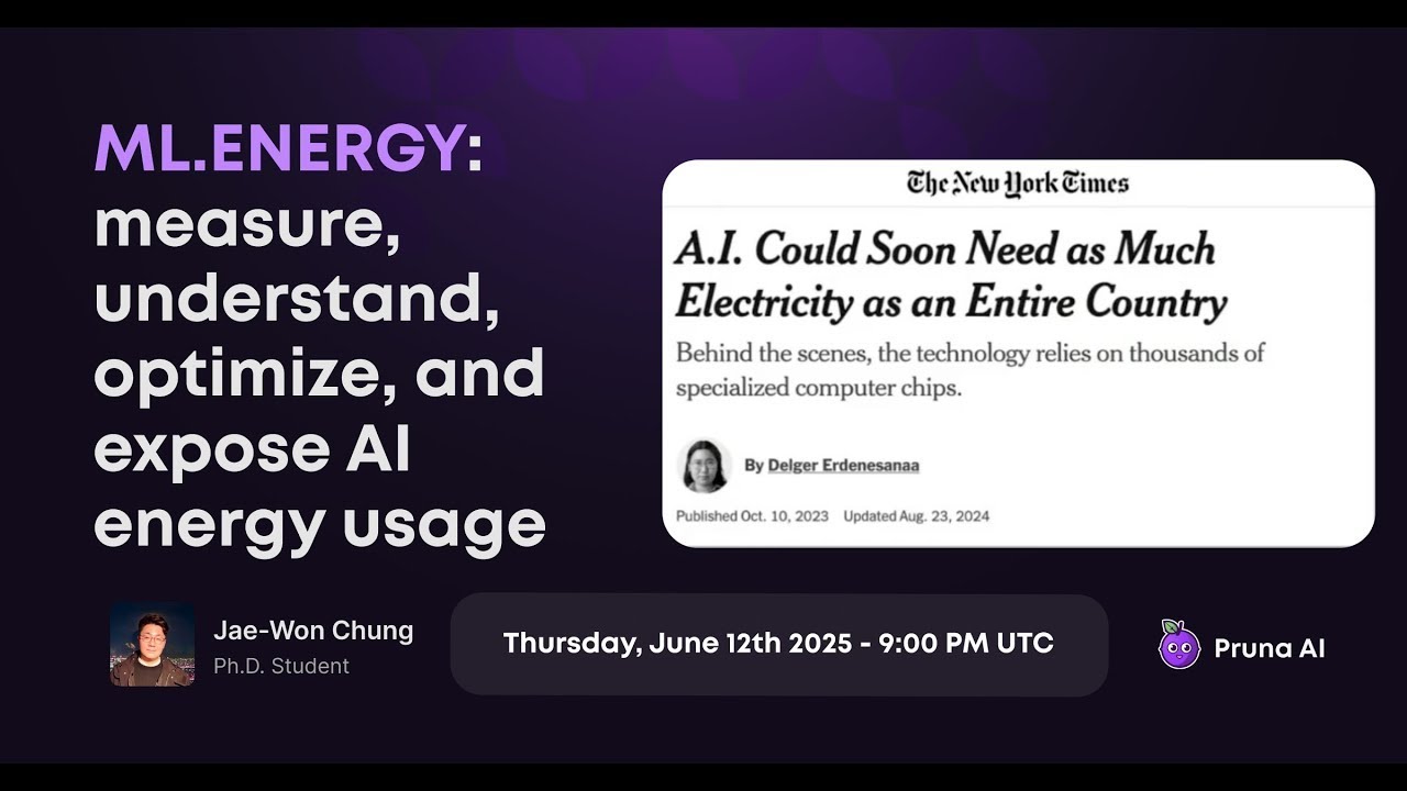 ML.ENERGY on measuring, understanding, optimizing, and exposing the energy consumption
