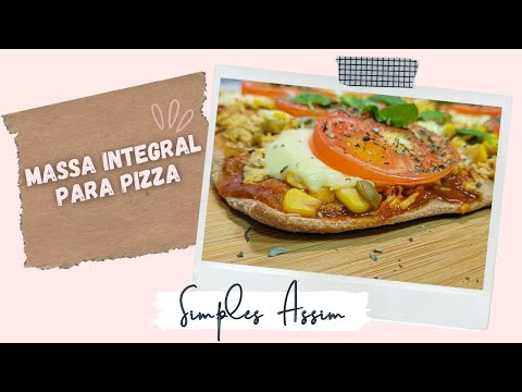 Wholemeal Pizza Dough | 3 Ingredients | Super light and easy | Full recipe in the description!