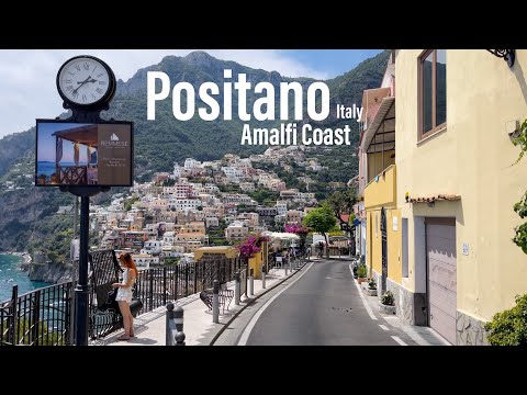 Positano, Italy - July 2021 - Amalfi Coast - 4K-HDR...