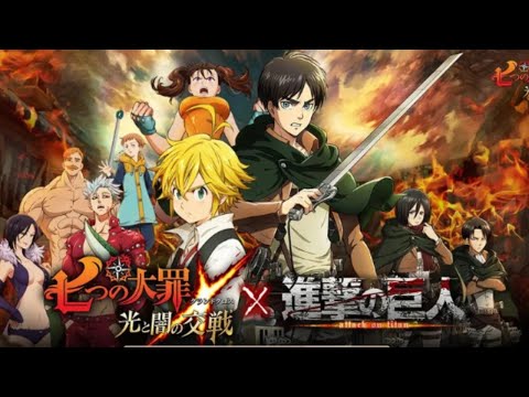 🔴SORTEIO HOJE + UPANDO HERÓI DOS ATTACK ON TITAN EVENTOS  - THE SEVEN DEADLY SINS