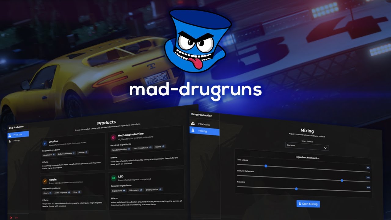 📦 mad-drugruns | Drug Manufacturing & Trafficking thumbnail 2