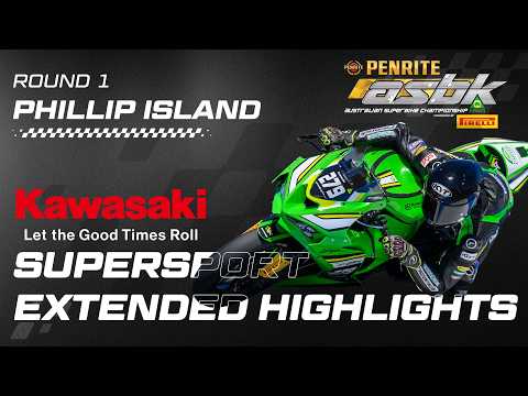 ASBK 2026 Round 1 - Phillip Island | Kawasaki Supersport Extended Highlights