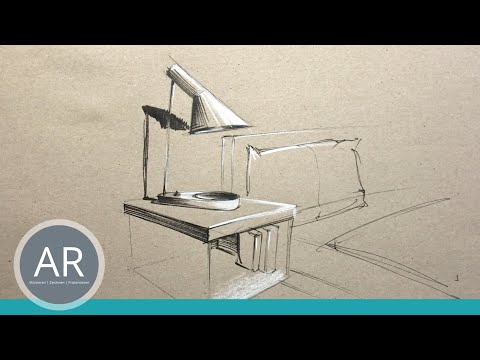 Räume und Möbel zeichnen lernen. Interior Design Workshops. Innenarchitektur in Trier studieren.