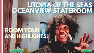 Utopia of the Seas Budget Stateroom Option | Oceanview Stateroom Room Tour