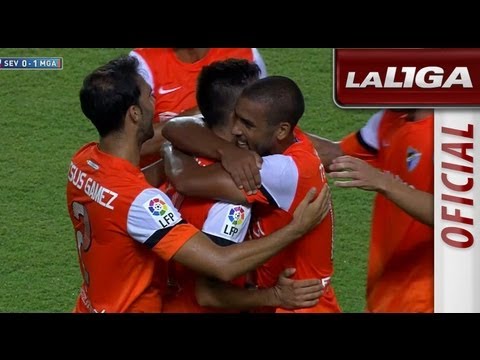 Golazo de Morales (0-1) en el Sevilla FC - Málaga CF - HD