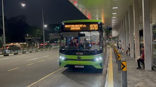 SMRT Buses BYD BC12A04 (Batch 1) SG3371Y on Service 970 departing Bus Stop 44251