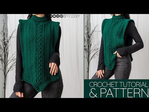 How to Crochet: Turtleneck Shawl | Pattern & Tutorial DIY