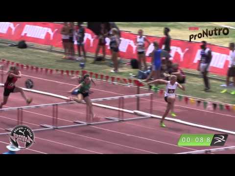 2016 AGN Prestige College Top 10 - Girls 16 100m Hurdles Heat 2