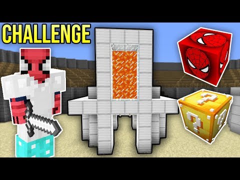 ÖRÜMCEK ADAM ŞANS BLOKLARI CHALLENGE - Minecraft